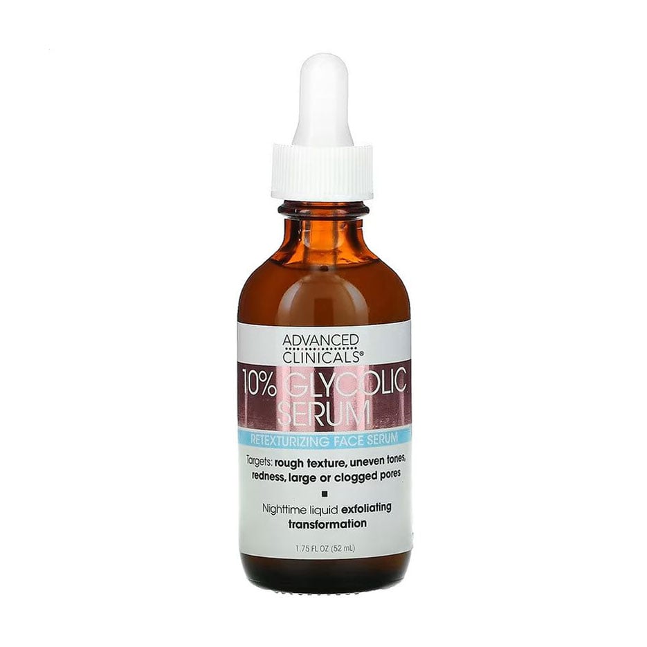 Сироватка для обличчя Advanced Clinicals 10% Glycolic Serum з гліколевою кислотою, 52 мл